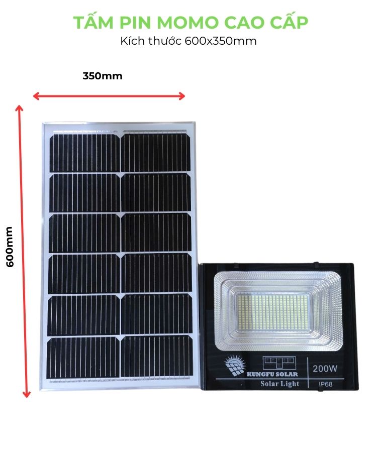 Đèn năng lượng mặt trời 200W